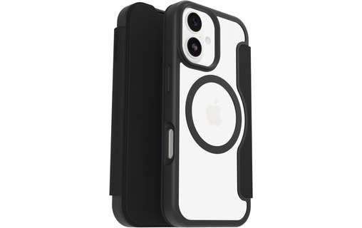 Étui à rabat MagSafe pour iPhone 17 - OtterBox React - Noire transparent
