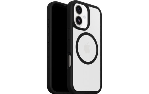 Coque MagSafe pour iPhone 17 - OtterBox React - Noire transparent