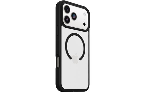 Coque MagSafe pour iPhone 17 Pro Max - OtterBox React - Noire transparent