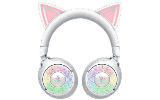 Casque gaming sans fil Razer Kraken Kitty V3 Pro, Blanc - Bluetooth