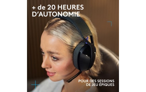 Casque gaming Logitech G321 Lightspeed, Noir