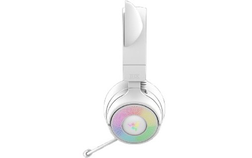 Casque gaming sans fil Razer Kraken Kitty V3 Pro, Blanc - Bluetooth
