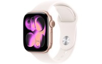 Apple Watch 11 Cellular - Aluminium Or rose 42 mm - Bracelet Sport Rose - S/M