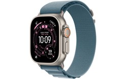 Apple Watch Ultra 3 Titane - Boucle Alpine Bleue - M