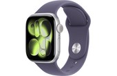 Apple Watch 11 - Aluminium Argent 42 mm - Bracelet Sport Violet - S/M
