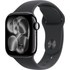Apple Watch 11 - Aluminium Noir 42 mm - Bracelet Sport Noir - S/M