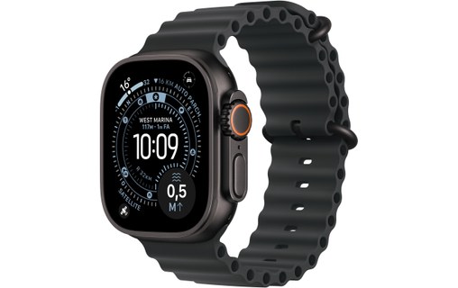 Apple Watch Ultra 3 Noire - Bracelet Océan Noir