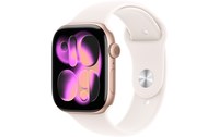 Apple Watch 11 Cellular - Aluminium Or rose 46 mm - Bracelet Sport Rose - M/L