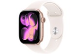 Apple Watch 11 - Aluminium Or rose 46 mm - Bracelet Sport Rose - M/L