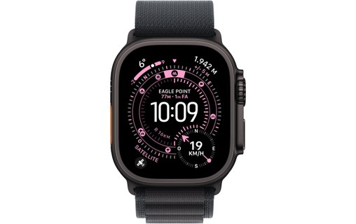 Apple Watch Ultra 3 Noire - Boucle Alpine Noire - M