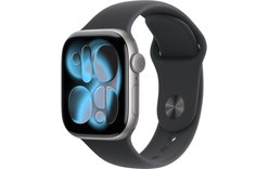Apple Watch 11 Cellular - Aluminium Gris 42 mm - Bracelet Sport Noir - S/M
