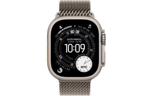 Apple Watch Ultra 3 Titane - Bracelet Milanais en titane - S