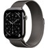 Apple Watch 11 - Titane Ardoise 46 mm - Bracelet Milanais Ardoise - M/L
