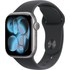 Apple Watch 11 - Aluminium Gris 42 mm - Bracelet Sport Noir - M/L