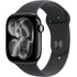 Apple Watch 11 - Aluminium Noir 46 mm - Bracelet Sport Noir - M/L