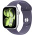 Apple Watch 11 Cellular - Aluminium Argent 46 mm - Bracelet Sport Violet - S/M