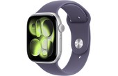 Apple Watch 11 Cellular - Aluminium Argent 46 mm - Bracelet Sport Violet - M/L