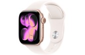 Apple Watch 11 - Aluminium Or rose 42 mm - Bracelet Sport Rose - M/L