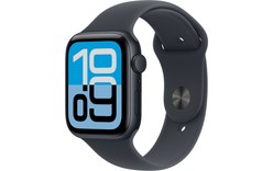 Apple Watch SE 3 Minuit 44 mm - Bracelet Sport Noir - S/M