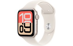 Apple Watch SE 3 Lumière stellaire 44 mm - Bracelet Sport Beige - S/M