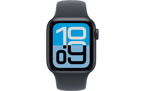 Apple Watch SE 3 Cellular Minuit 40 mm - Bracelet Sport Noir - M/L