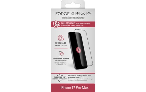 Protection d'écran pour iPhone 17 Pro Max - BigBen Force Original 2.5D