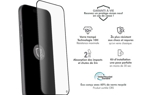 Protection d'écran pour iPhone 17 Pro Max - BigBen Force Ceramic Shield 2.5D