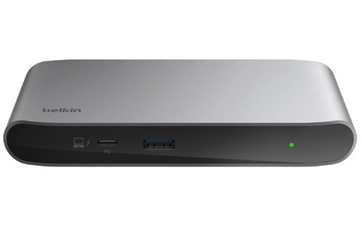 Belkin INC013VFSGY hub & concentrateur Thunderbolt 4 40000 Mbit/s Noir, Gris