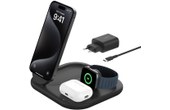 Socle de charge 3-en-1 Belkin BoostCharge Pliable avec MagSafe - Qi2 - Noir