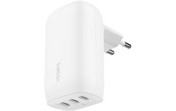 Chargeur USB-C 67 W - Belkin BoostCharge 3 ports USB-C - Blanc