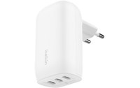 Chargeur USB-C 67 W - Belkin BoostCharge 3 ports USB-C - Blanc
