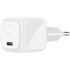 Chargeur USB-C 30 W - Belkin BoostCharge Compact + câble USB-C - Blanc