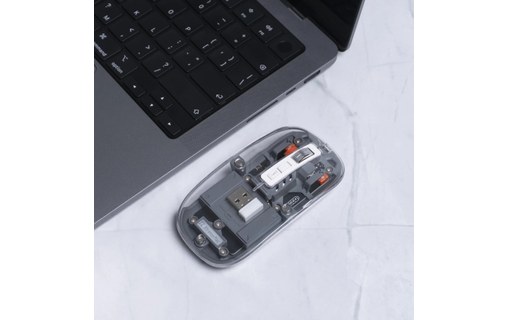 Souris sans fil XtremeMac - Transparente, Ergonomique