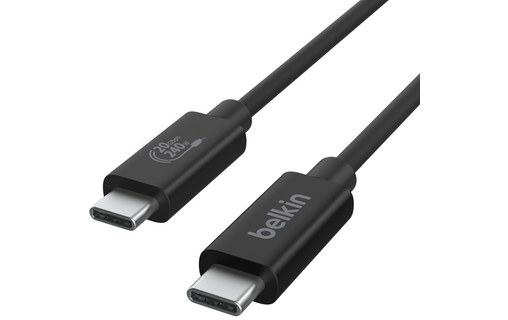 Belkin INZ004BT2MBK câble USB USB4 Gen 2x2 2 m USB C Noir