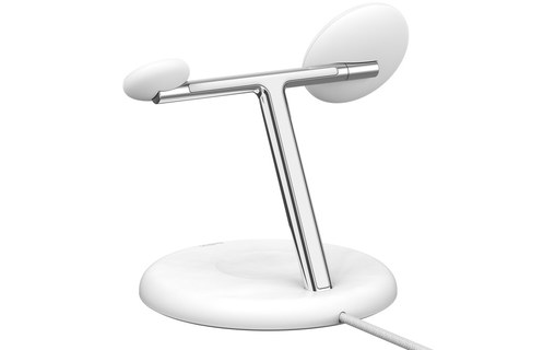Station de charge 3-en-1 Belkin BoostCharge Pro avec MagSafe - Blanche