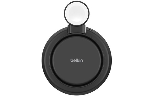 Station de charge 3-en-1 Belkin UltraCharge Pro - MagSafe - Qi2 (25 W) - Charbon