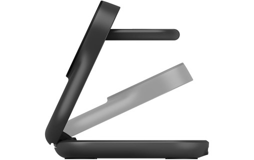 Station 3-en-1 Belkin UltraCharge Ronde Pliable - MagSafe, Qi2 (25 W) - Noire