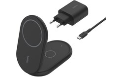 Socle de charge 2-en-1 Belkin BoostCharge Pliable avec MagSafe - Qi2 - Noir