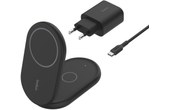 Socle de charge 2-en-1 Belkin BoostCharge Pliable avec MagSafe - Qi2 - Noir