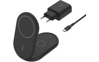 Socle de charge 2-en-1 Belkin BoostCharge Pliable avec MagSafe - Qi2 - Noir