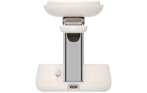 Station de charge 3-en-1 Belkin UltraCharge Pro - MagSafe - Qi2 (25 W) - Beige