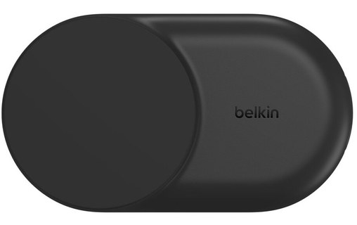 Station 3-en-1 Belkin UltraCharge Ronde Pliable - MagSafe, Qi2 (25 W) - Noire