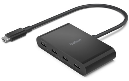 Belkin AVC018BTBK hub & concentrateur USB Type-C 10000 Mbit/s Noir