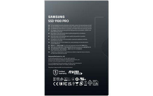 Samsung 9100 PRO 1 To - SSD M.2 2280 NVMe PCIe 5.0 TLC