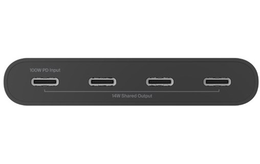 Belkin AVC018BTBK hub & concentrateur USB Type-C 10000 Mbit/s Noir