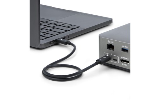 Câble Thunderbolt 5 StarTech - 80 Gbit/s 240 W - 80 cm - Noir