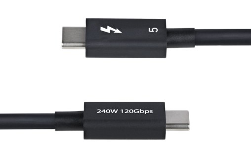 Câble Thunderbolt 5 StarTech - 80 Gbit/s 240 W - 80 cm - Noir