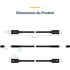 Câble Thunderbolt 5 StarTech - 80 Gbit/s 240 W - 80 cm - Noir
