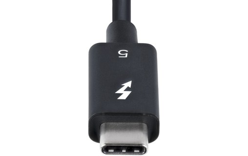 Câble Thunderbolt 5 StarTech - 80 Gbit/s 240 W - 80 cm - Noir