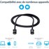 Câble Thunderbolt 3 StarTech - 20 Gbit/s - 1 m - Noir